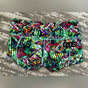 Fleo Multicolor Abstract Print Shorts